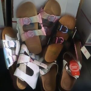 Wholesale Resell Box Lot 5lbs of Big Girls Sandals New Justice Wonder Nation